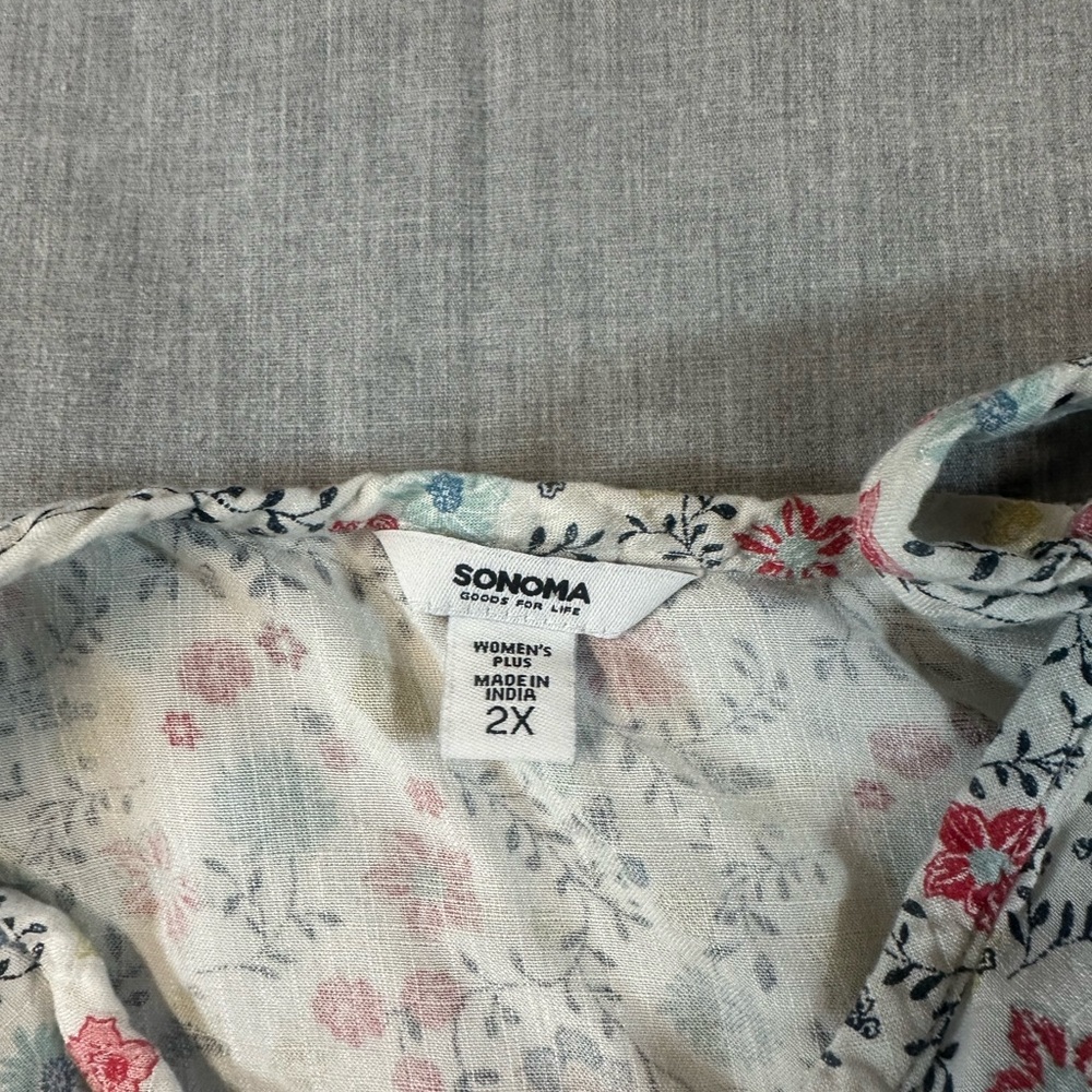 Sonoma Floral Camisole with Adjustable Tie - Picture 5 of 7